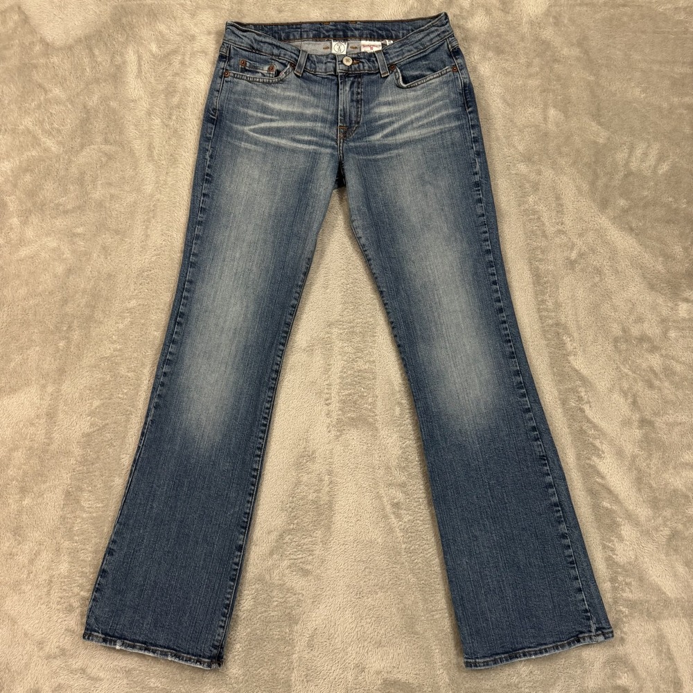 Vintage Lucky Brand Jeans Womens 8/29 Blue Lowered Peanut Slim Bootcut USA‎ Y2K